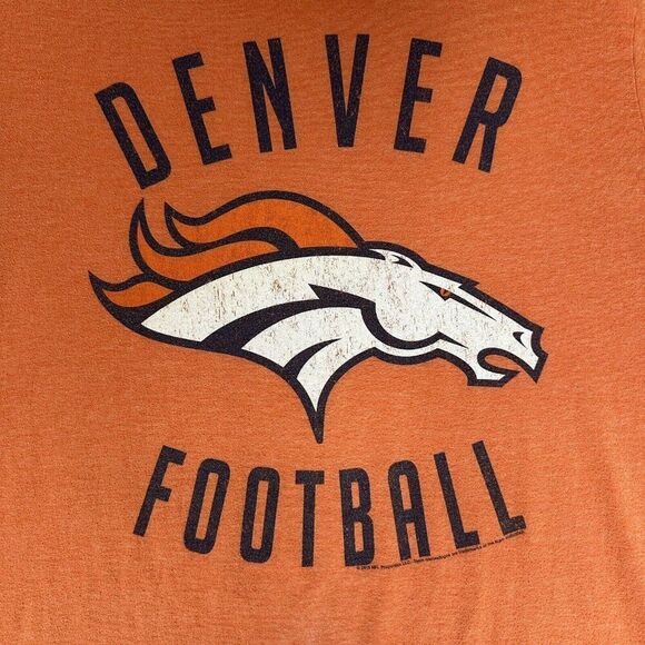Denver Broncos NFL Shirt Mens XL Orange Football Short Sleeve Extra Large Casual - Picture 3 of 6